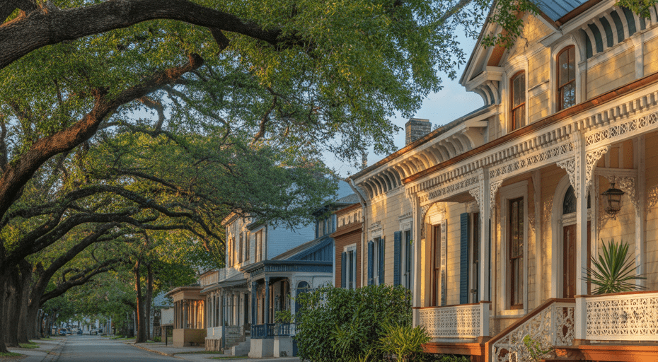 Victorian house in King William District