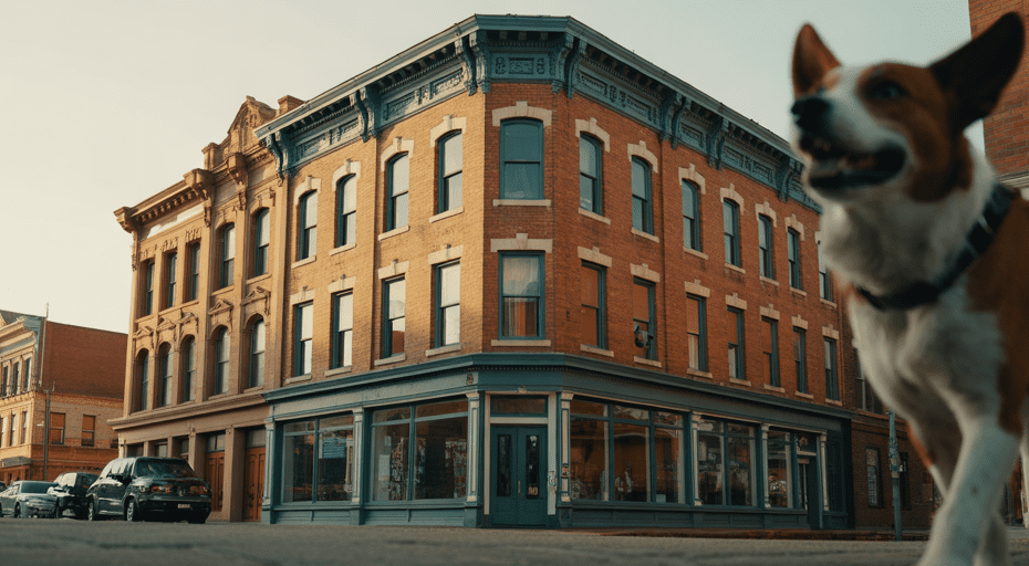 Historic brick building in downtown Cheyenne.