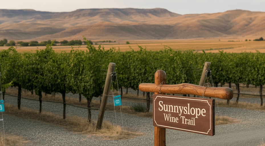 Sunnyslope Wine Trail in Caldwell Idaho.
