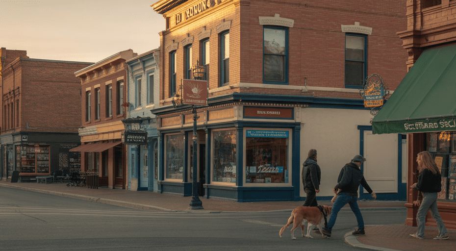 Locals strolling through Victorian Square in Sparks
