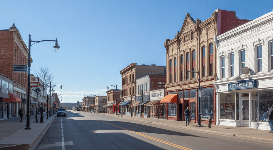 Quiet morning on Central Avenue Great Falls