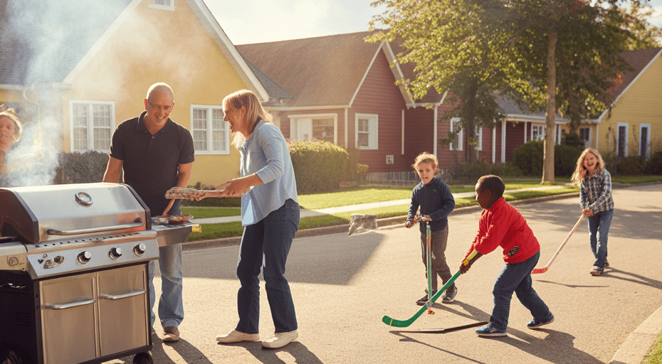 Neighborhood block party in Thornton Colorado.